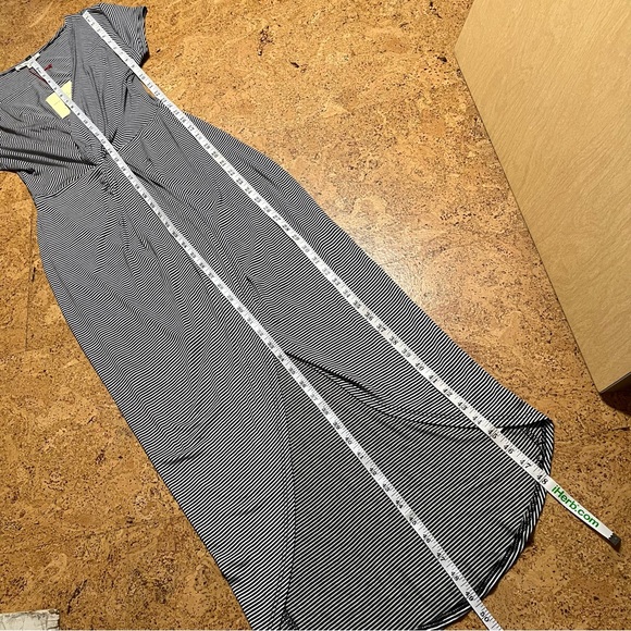 Rolla Coster Black & White Striped Twist Front Dress NWT Sz S - Picture 11 of 11